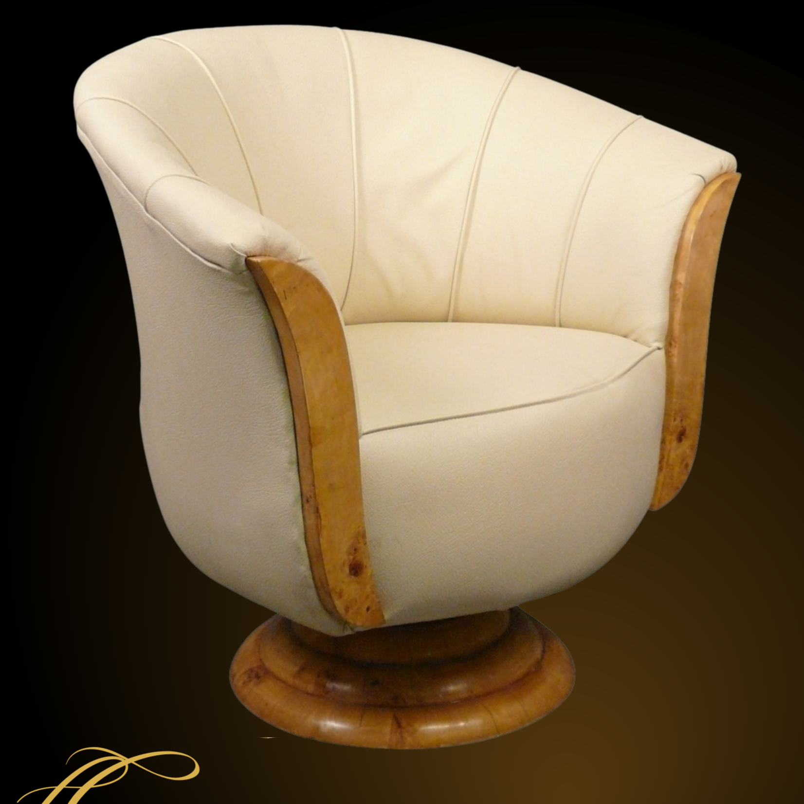 Art Deco swivel chair