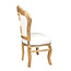 LC Baroque dining room chair gold white sky