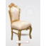 LC Baroque dining room chair Milano gold flower