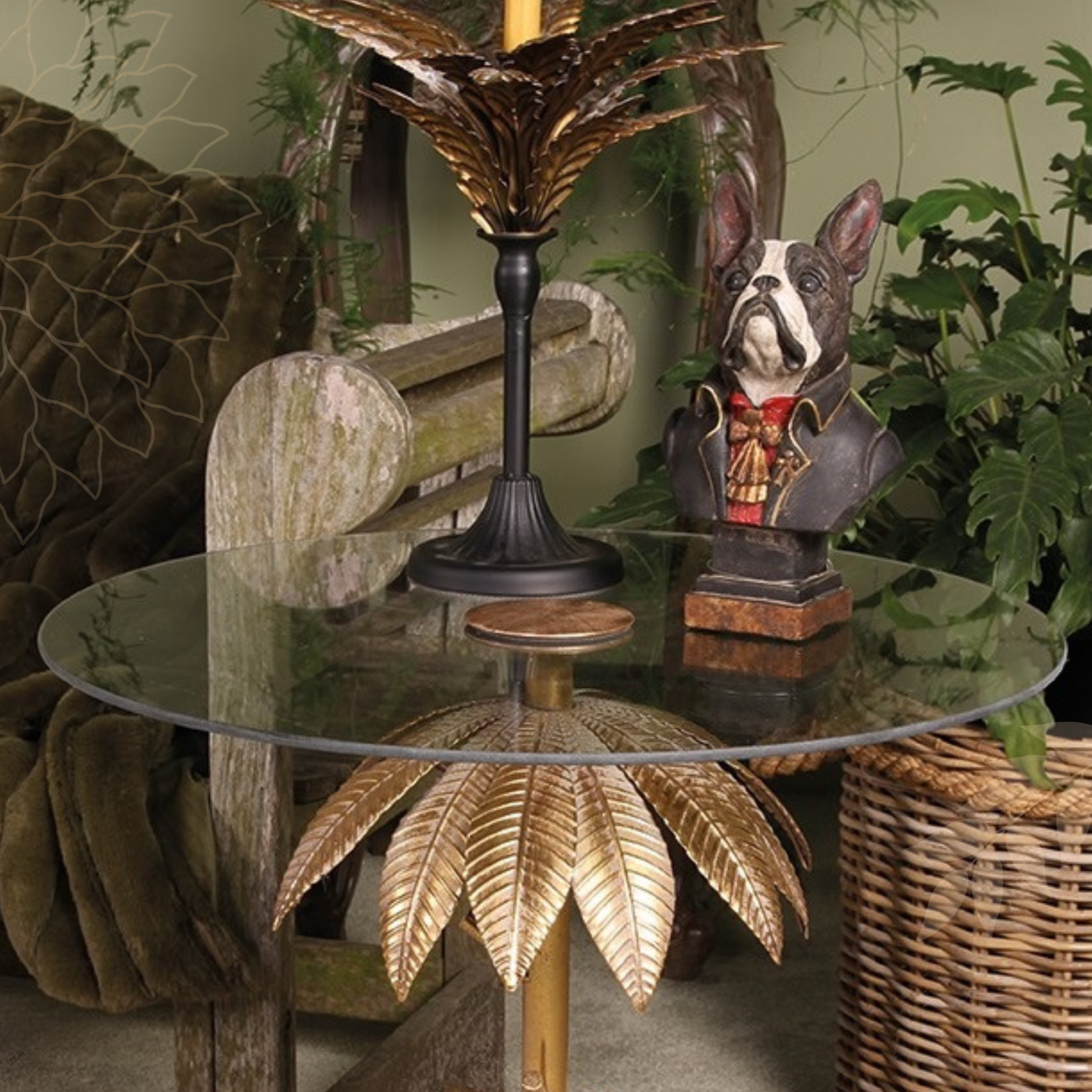 Dutch & Style Table d'appoint Feuilles