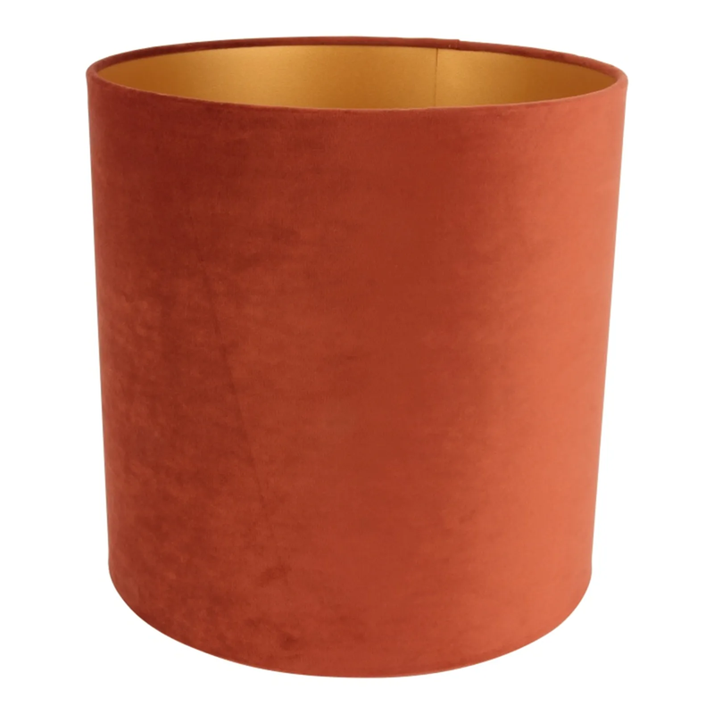 Dutch & Style  Abat-jour cylindre vintage orange 30 cm