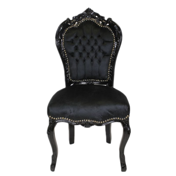 LC Chaise baroque noire