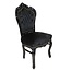 LC Baroque dining room chair black