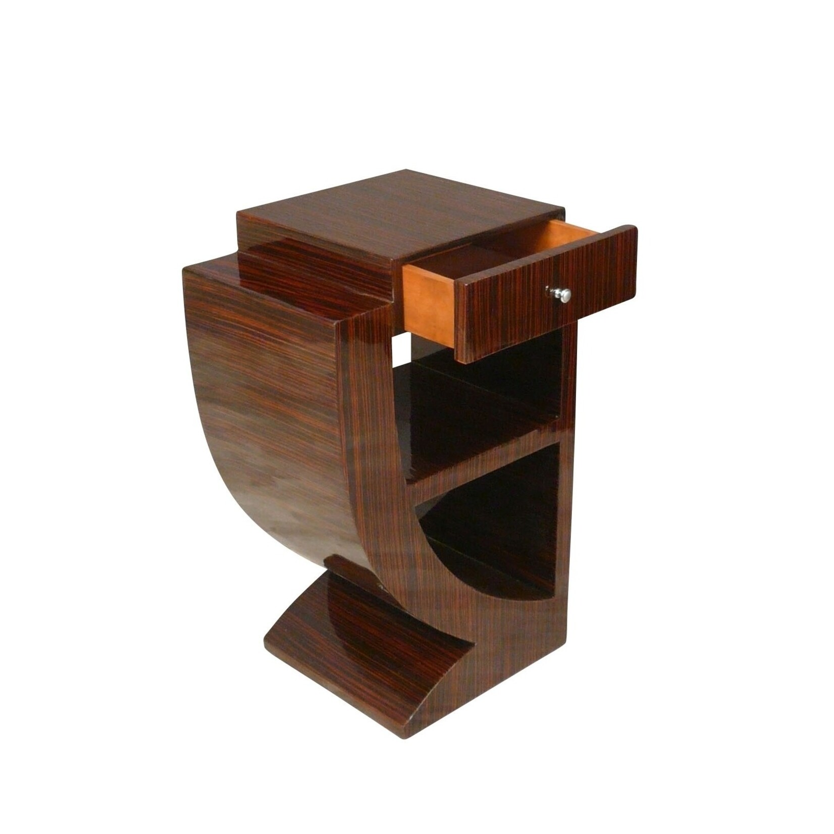 LC Bedside tables art deco dark rosewood