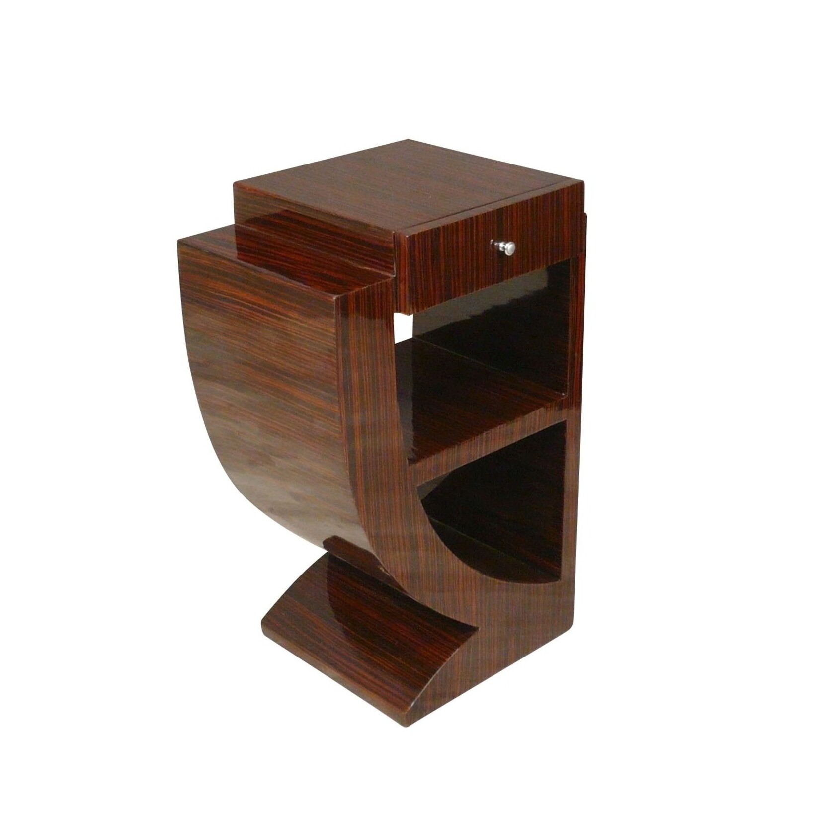 LC Bedside tables art deco dark rosewood