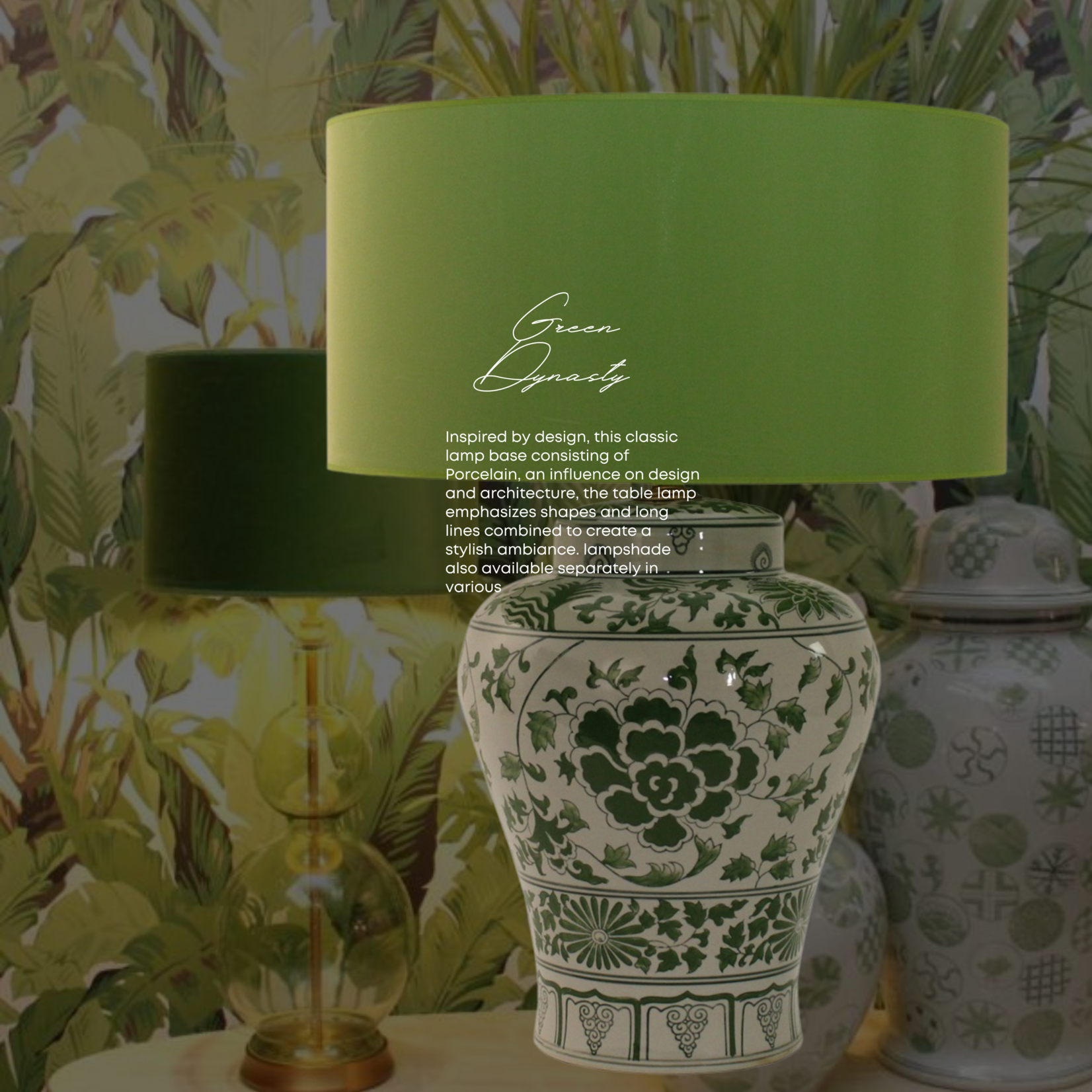 pied de lampe Green Dynasty