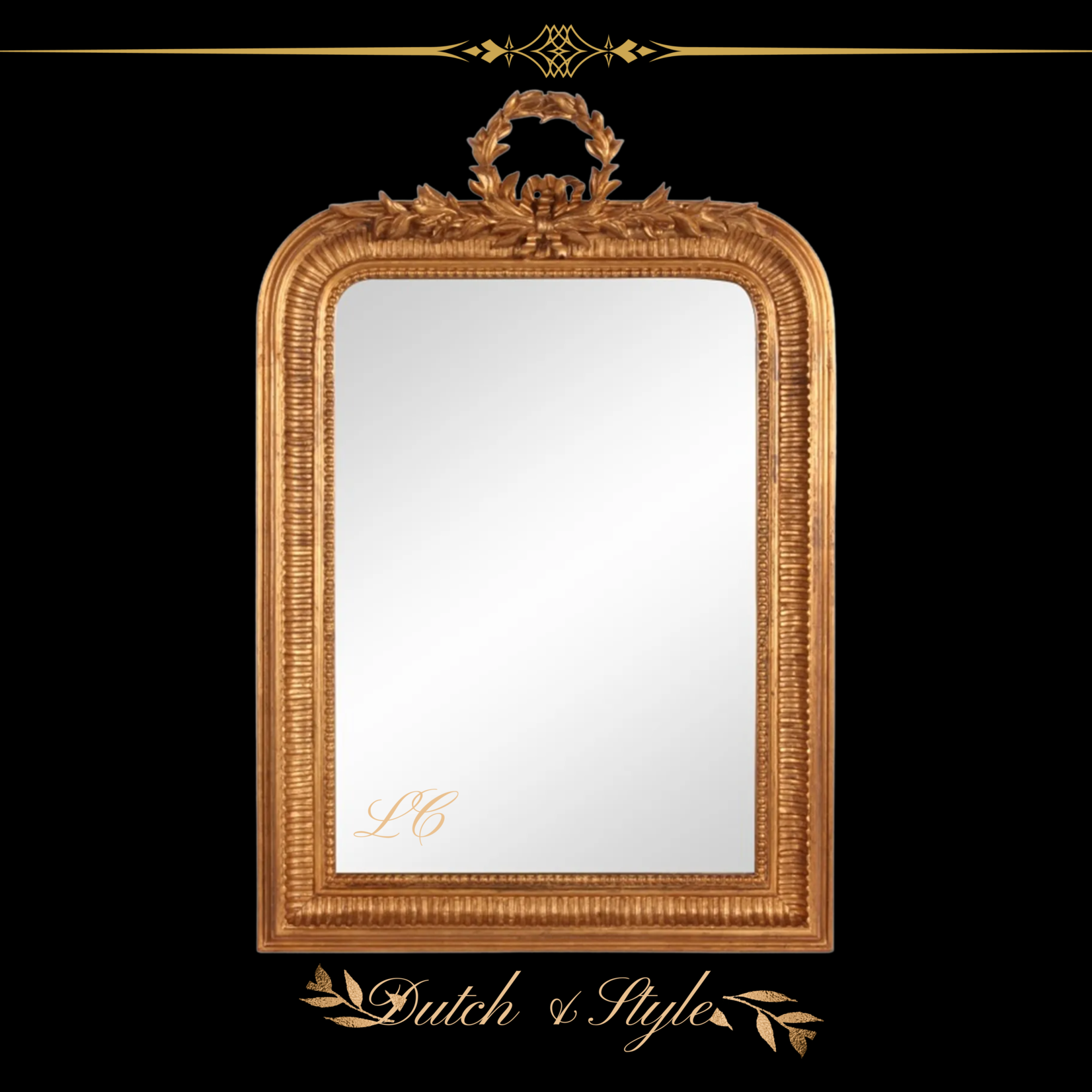 Dutch & Style Wall mirror wood h. 102 cm