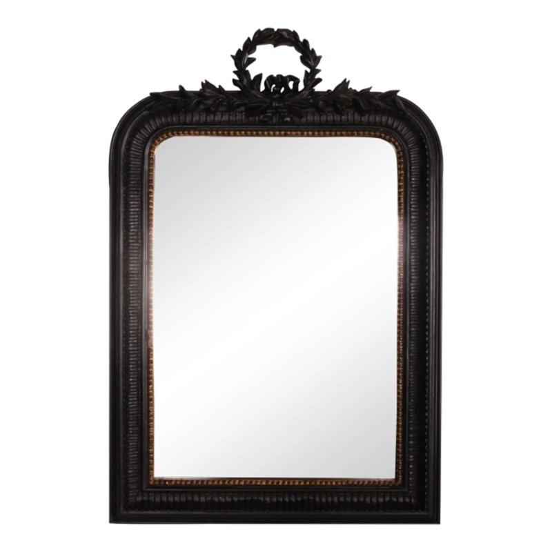 Dutch & Style Wall mirror black wood h. 102 cm