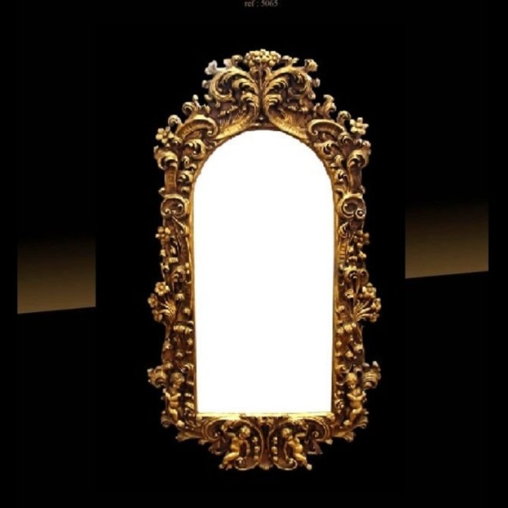 LC Baroque Chérubin Miroir Or