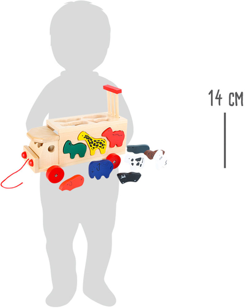 Small Foot Vormenstoof dierentuin auto Small Foot Vormenstoof dierentuin auto