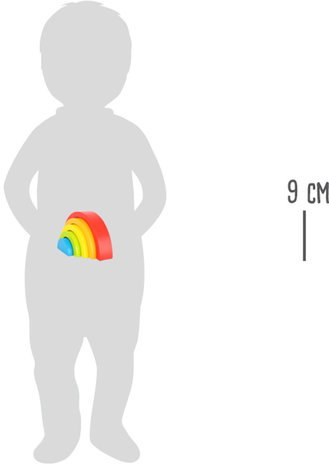 Small Foot Houten bouwblokken regenboog Small Foot Houten bouwblokken regenboog