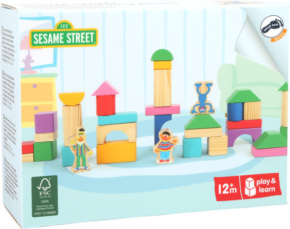 Small Foot Sesamstraat bouwblokken Small Foot Sesamstraat bouwblokken