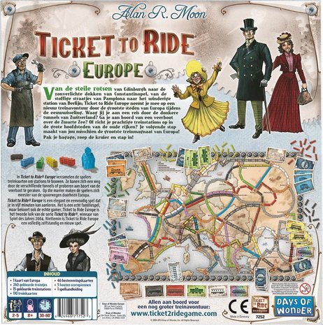 Days of Wonder Ticket to ride Europe - Bordspel 8+