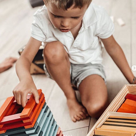 Kapla Kapla 100 stapelplankjes gekleurd Kapla Kapla 100 stapelplankjes gekleurd