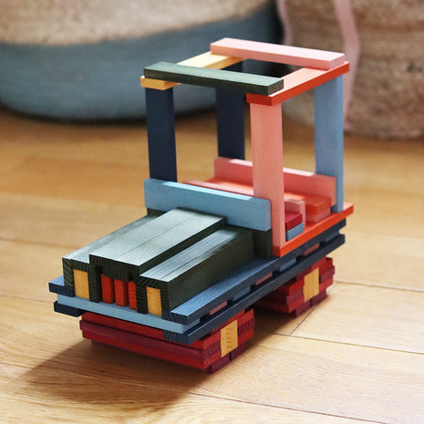 Kapla Kapla 100 stapelplankjes gekleurd Kapla Kapla 100 stapelplankjes gekleurd