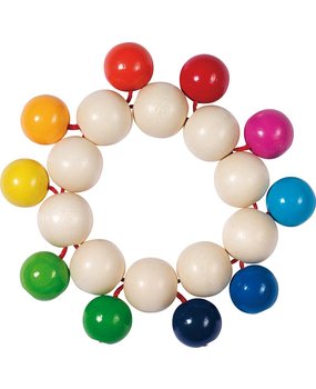 Goki Grijpspeeltje elastiek regenboog Goki Grijpspeeltje elastiek regenboog