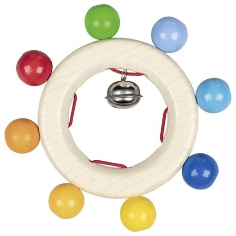 Goki Grijpspeeltje regenboog en belletje Goki Grijpspeeltje regenboog en belletje