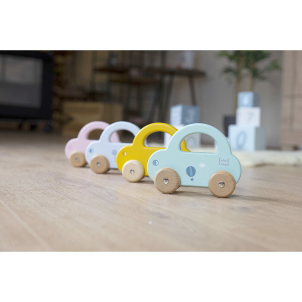 Label Label Label Label Kleine auto blauw