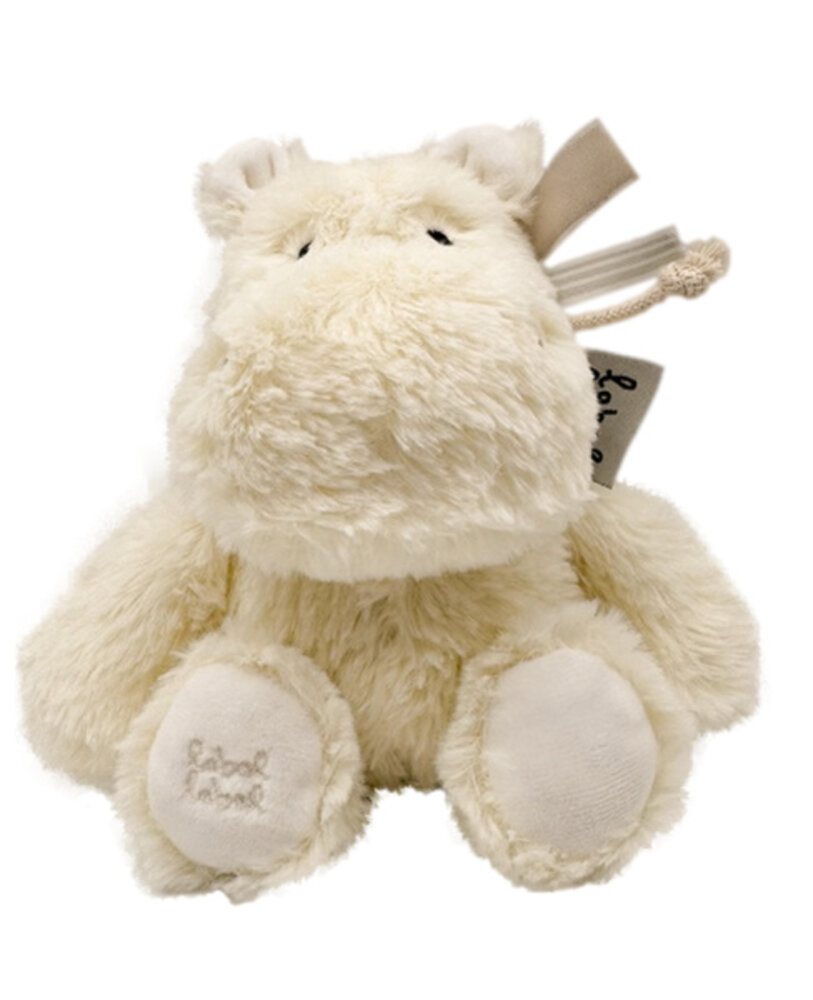 Label Label Knuffel hippo Harvey Ivoor, maat S Label Label Knuffel hippo Harvey Ivoor, maat S