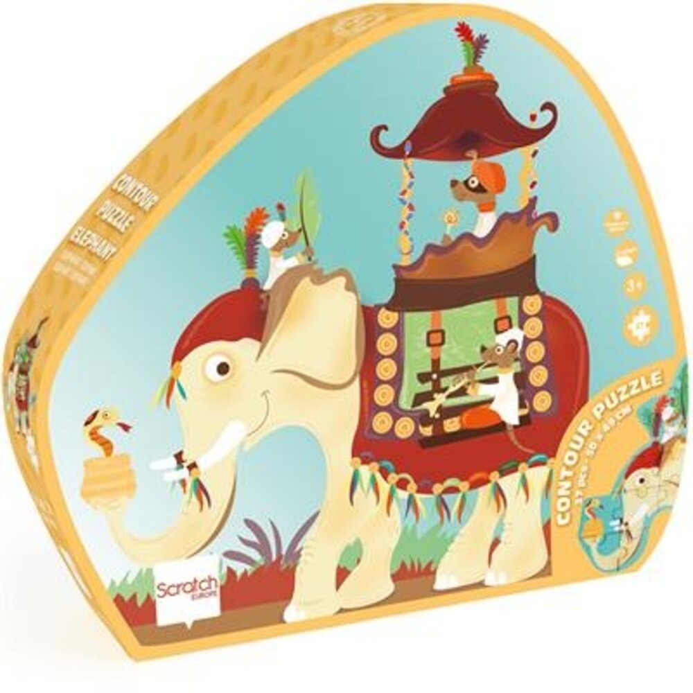 Scratch Scratch Contour Puzzel Olifant