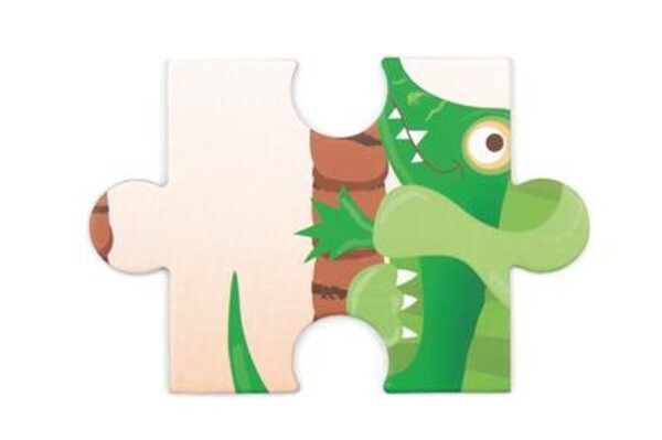 Scratch Scratch Controur Puzzel Krokodil 36 stukjes Scratch Scratch Controur Puzzel Krokodil 36 stukjes