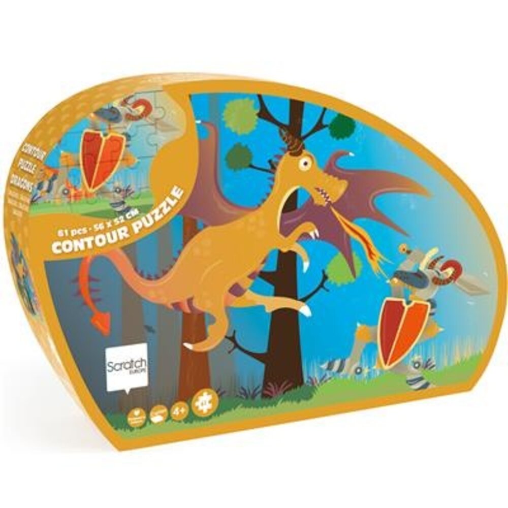 Scratch Scratch Contour Puzzel Draak Scratch Scratch Contour Puzzel Draak