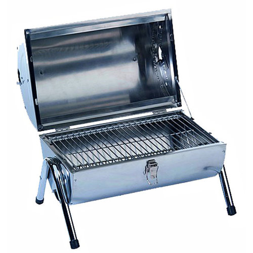 BBQ Collection Draagbare barbecue RVS dubbel uitgevoerd BBQ Collection Draagbare barbecue RVS dubbel uitgevoerd