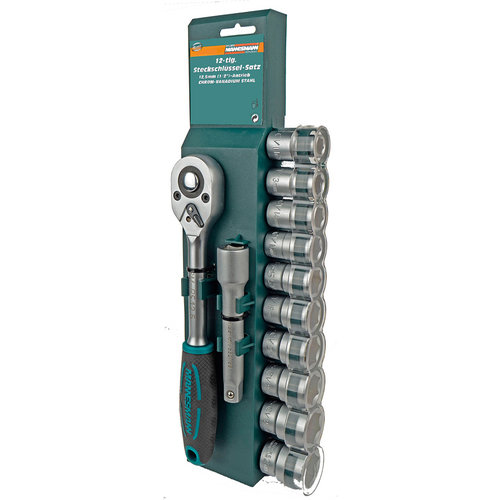 Bruder Mannesmann Brüder Mannesmann Dopsleutelset 1/2" (12 delig) Bruder Mannesmann Brüder Mannesmann Dopsleutelset 1/2" (12 delig)