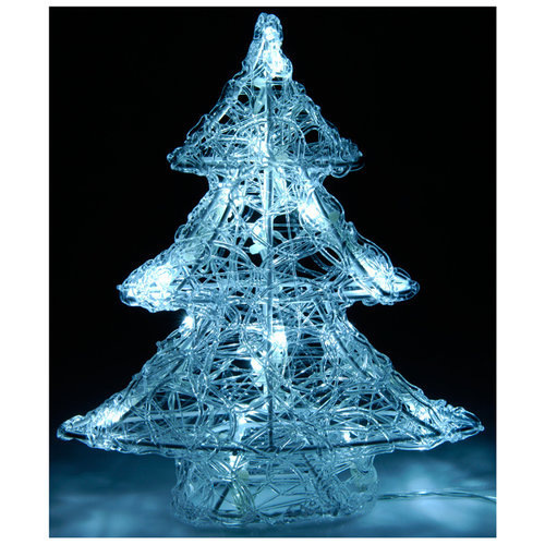DecorativeLighting Acryl kerstboom 25cm met 16 LED's DecorativeLighting Acryl kerstboom 25cm met 16 LED's