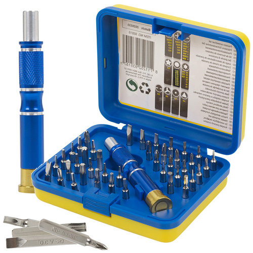 Kinzo Precisieschroevendraaier-bit set 42 delig Kinzo Precisieschroevendraaier-bit set 42 delig