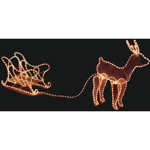 DecorativeLighting 3D Rendier slee 504 lampjes DecorativeLighting 3D Rendier slee 504 lampjes