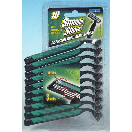 Wegwerpscheermesjes voor heren, set 10 stuks Wegwerpscheermesjes voor heren, set 10 stuks