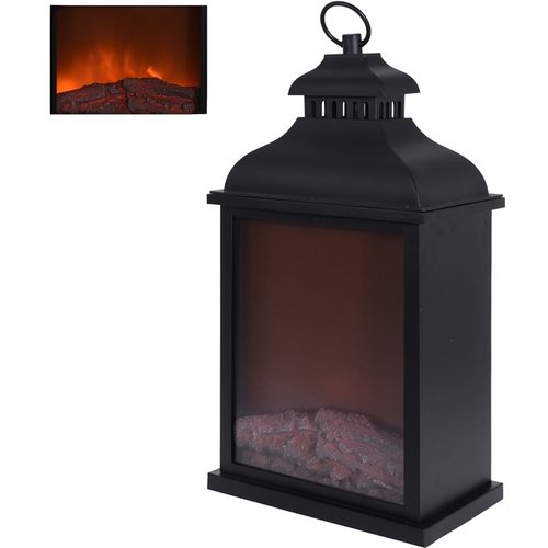 LED Lantaarn met openhaard effect - 45cm LED Lantaarn met openhaard effect - 45cm
