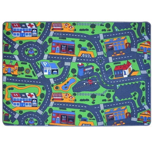 vidaXL Speeltapijt 140 x 200 cm wegenmotief vidaXL Speeltapijt 140 x 200 cm wegenmotief