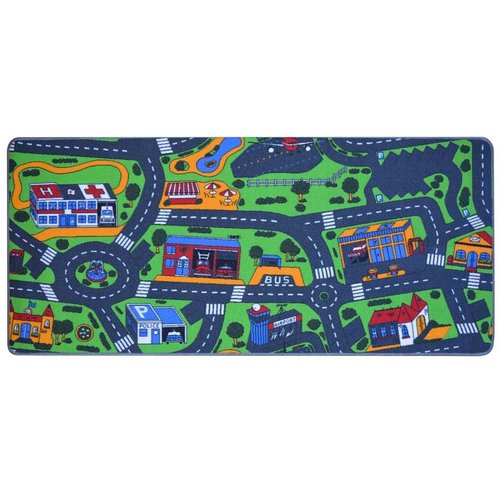 vidaXL Speeltapijt 95 x 200 cm wegenmotief vidaXL Speeltapijt 95 x 200 cm wegenmotief