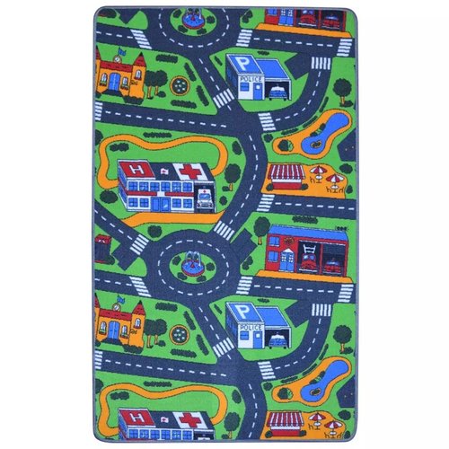 vidaXL Speeltapijt 100 x 165 cm wegenmotief vidaXL Speeltapijt 100 x 165 cm wegenmotief