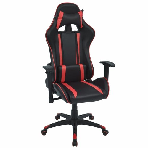 vidaXL Bureau-/gamestoel verstelbaar kunstleer rood vidaXL Bureau-/gamestoel verstelbaar kunstleer rood