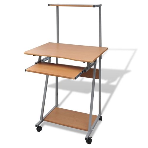 vidaXL Computerbureau 68 x 48 x 115 cm (bruin) vidaXL Computerbureau 68 x 48 x 115 cm (bruin)
