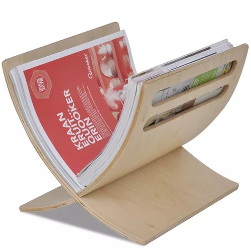 vidaXL Tijdschriftenrek staand hout vidaXL Tijdschriftenrek staand hout