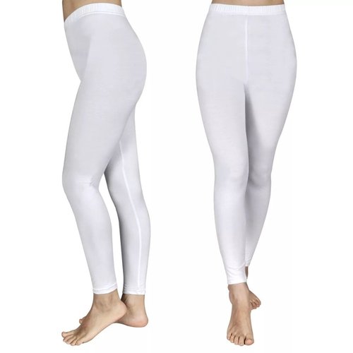 vidaXL Legging voor meisjes maat 110/116 (wit) set van 2 vidaXL Legging voor meisjes maat 110/116 (wit) set van 2