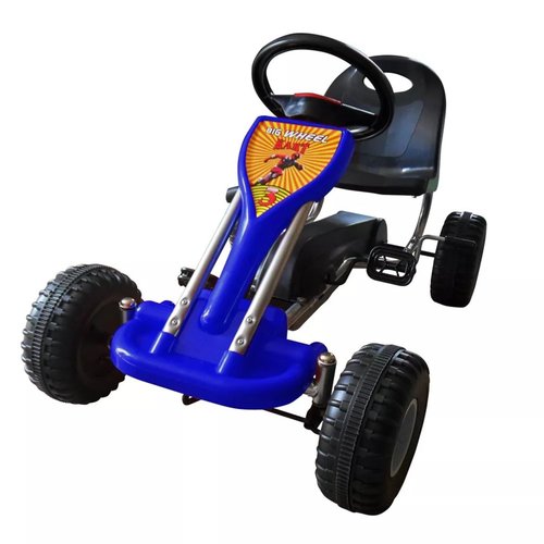 vidaXL Skelter met pedalen blauw vidaXL Skelter met pedalen blauw