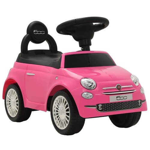 vidaXL Loopauto Fiat 500 roze vidaXL Loopauto Fiat 500 roze