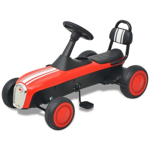 vidaXL Skelter met pedalen rood vidaXL Skelter met pedalen rood