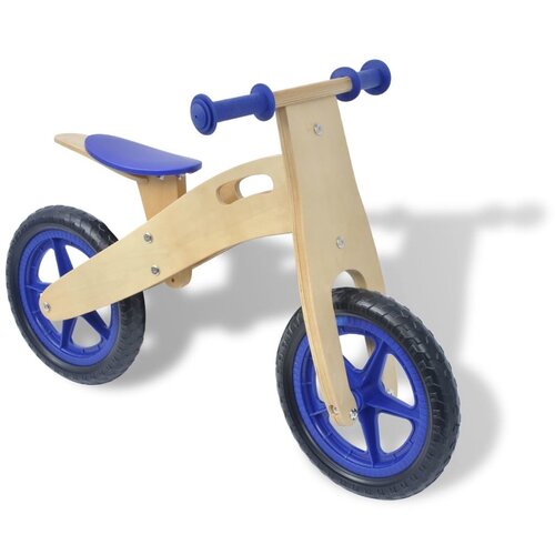 vidaXL Loopfiets hout blauw vidaXL Loopfiets hout blauw