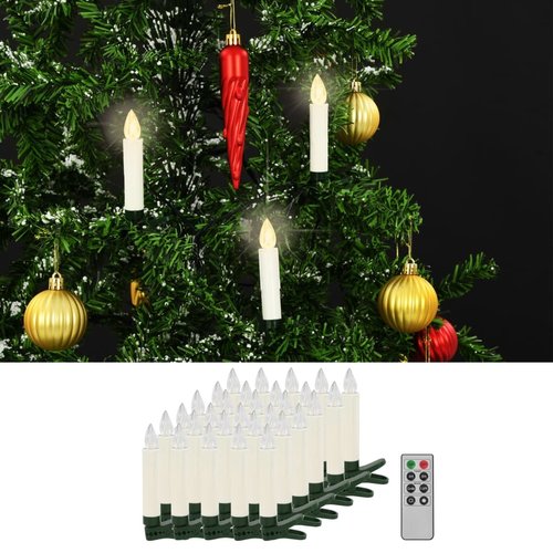 vidaXL LED-kaarsen draadloos met afstandsbediening 30 st warm wit vidaXL LED-kaarsen draadloos met afstandsbediening 30 st warm wit