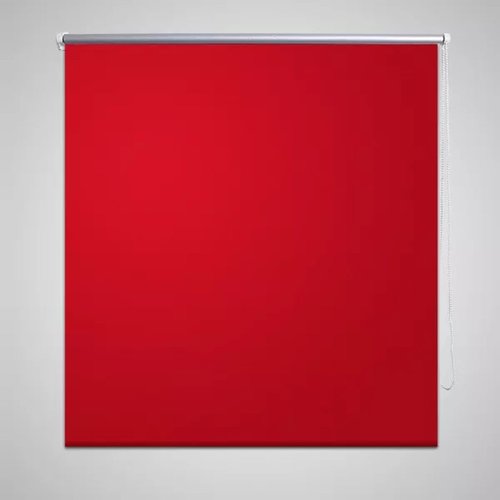 vidaXL Rolgordijn verduisterend 40 x 100 cm rood vidaXL Rolgordijn verduisterend 40 x 100 cm rood