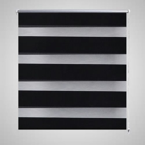 vidaXL Duo Rolgordijn 50x100cm Zwart vidaXL Duo Rolgordijn 50x100cm Zwart