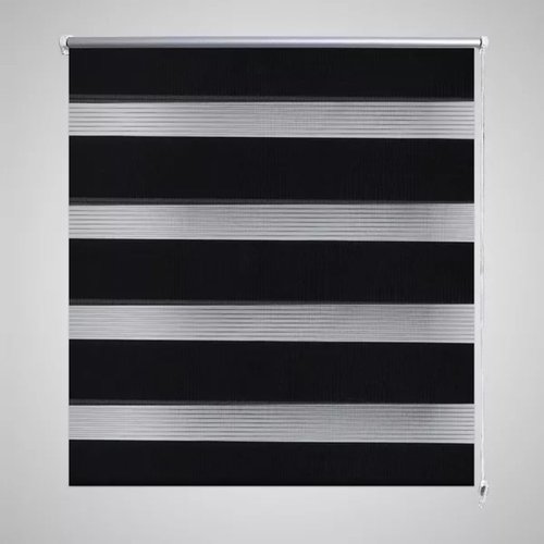 vidaXL Duo Rolgordijn 40x100cm Zwart vidaXL Duo Rolgordijn 40x100cm Zwart