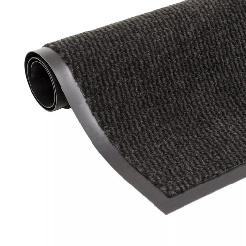 vidaXL Droogloopmat rechthoekig getuft 40x60 cm zwart vidaXL Droogloopmat rechthoekig getuft 40x60 cm zwart