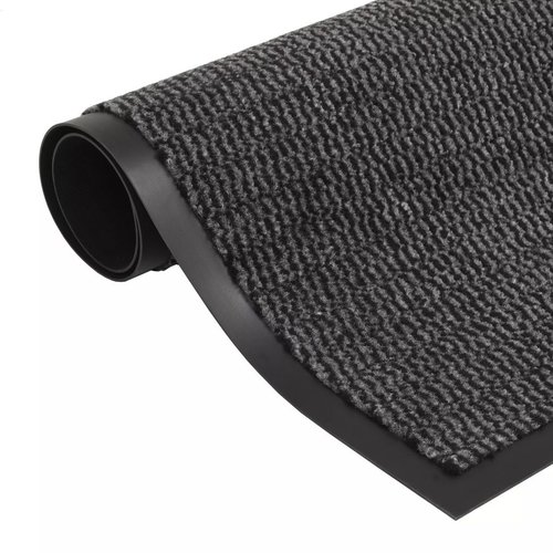 vidaXL Droogloopmat rechthoekig getuft 40x60 cm antraciet vidaXL Droogloopmat rechthoekig getuft 40x60 cm antraciet